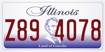 IL license plate Z894078