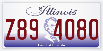 IL license plate Z894080