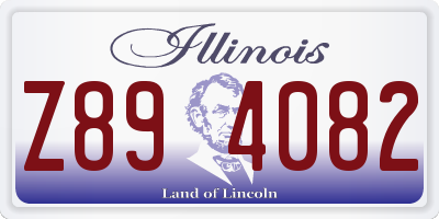 IL license plate Z894082
