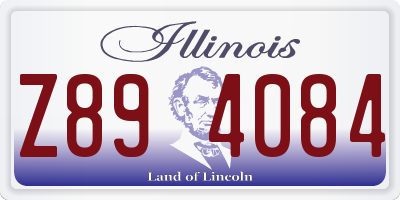 IL license plate Z894084