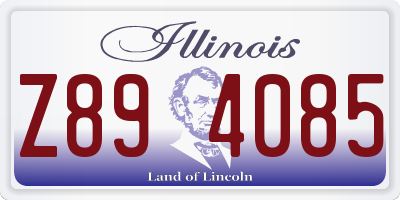 IL license plate Z894085