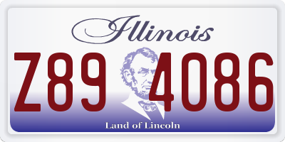 IL license plate Z894086