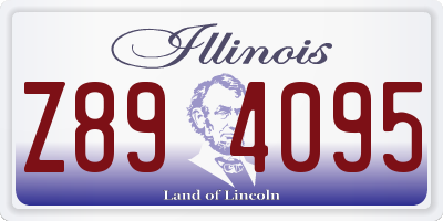 IL license plate Z894095