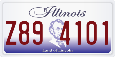 IL license plate Z894101