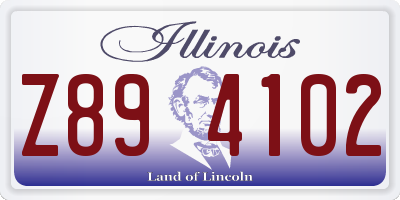 IL license plate Z894102