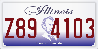 IL license plate Z894103