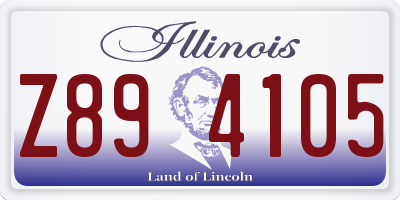 IL license plate Z894105