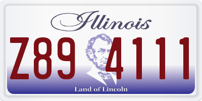 IL license plate Z894111