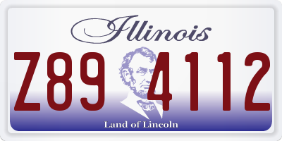 IL license plate Z894112