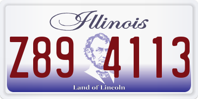 IL license plate Z894113
