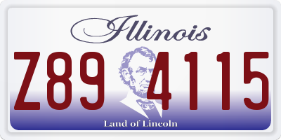 IL license plate Z894115