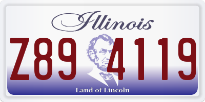IL license plate Z894119