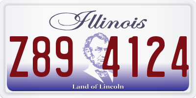 IL license plate Z894124