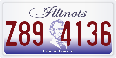 IL license plate Z894136
