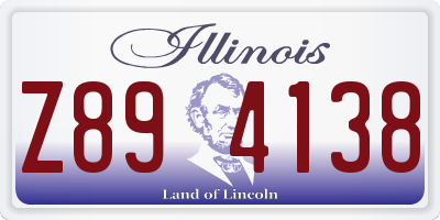 IL license plate Z894138
