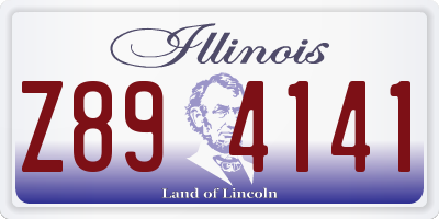 IL license plate Z894141
