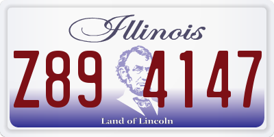 IL license plate Z894147