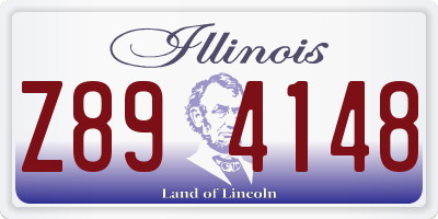 IL license plate Z894148