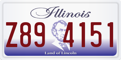 IL license plate Z894151