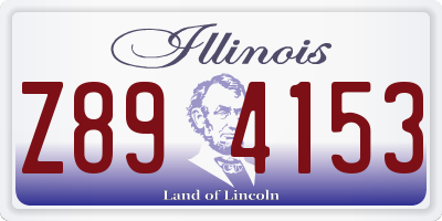 IL license plate Z894153