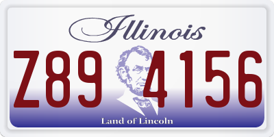 IL license plate Z894156