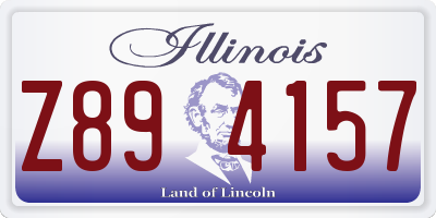 IL license plate Z894157