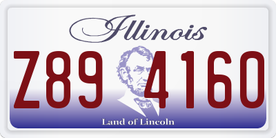 IL license plate Z894160
