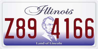 IL license plate Z894166