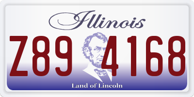 IL license plate Z894168