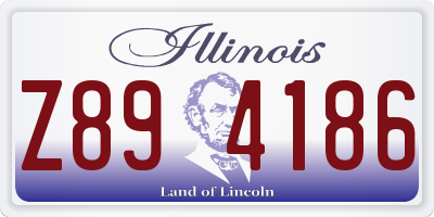 IL license plate Z894186