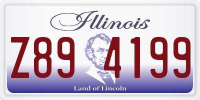 IL license plate Z894199
