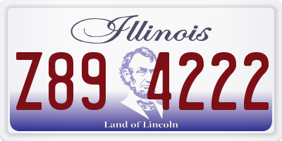 IL license plate Z894222