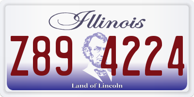 IL license plate Z894224