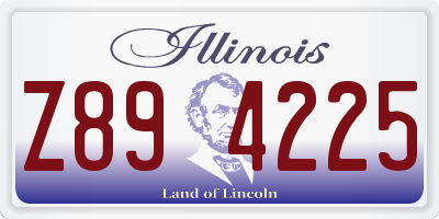 IL license plate Z894225
