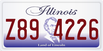 IL license plate Z894226