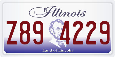 IL license plate Z894229