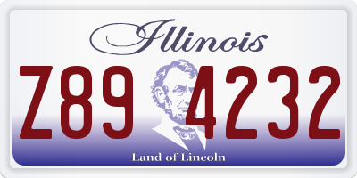 IL license plate Z894232