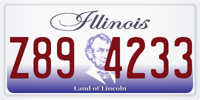 IL license plate Z894233