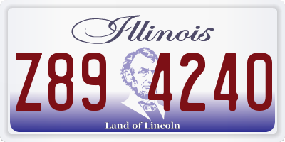 IL license plate Z894240