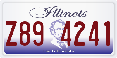 IL license plate Z894241