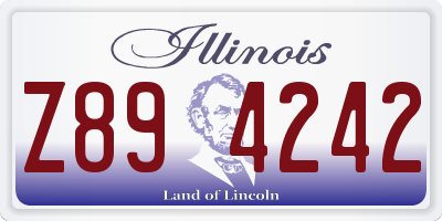 IL license plate Z894242