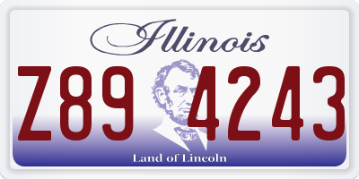 IL license plate Z894243