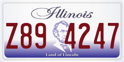 IL license plate Z894247