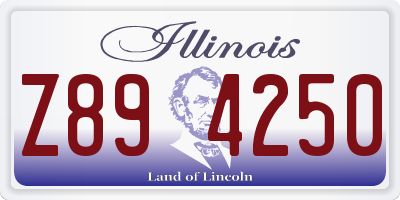 IL license plate Z894250