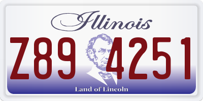 IL license plate Z894251