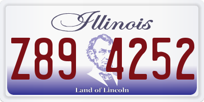 IL license plate Z894252