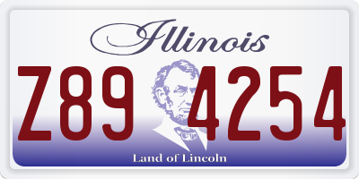 IL license plate Z894254