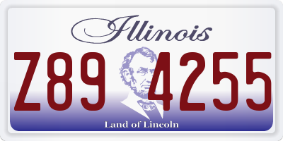 IL license plate Z894255