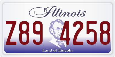IL license plate Z894258