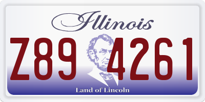 IL license plate Z894261